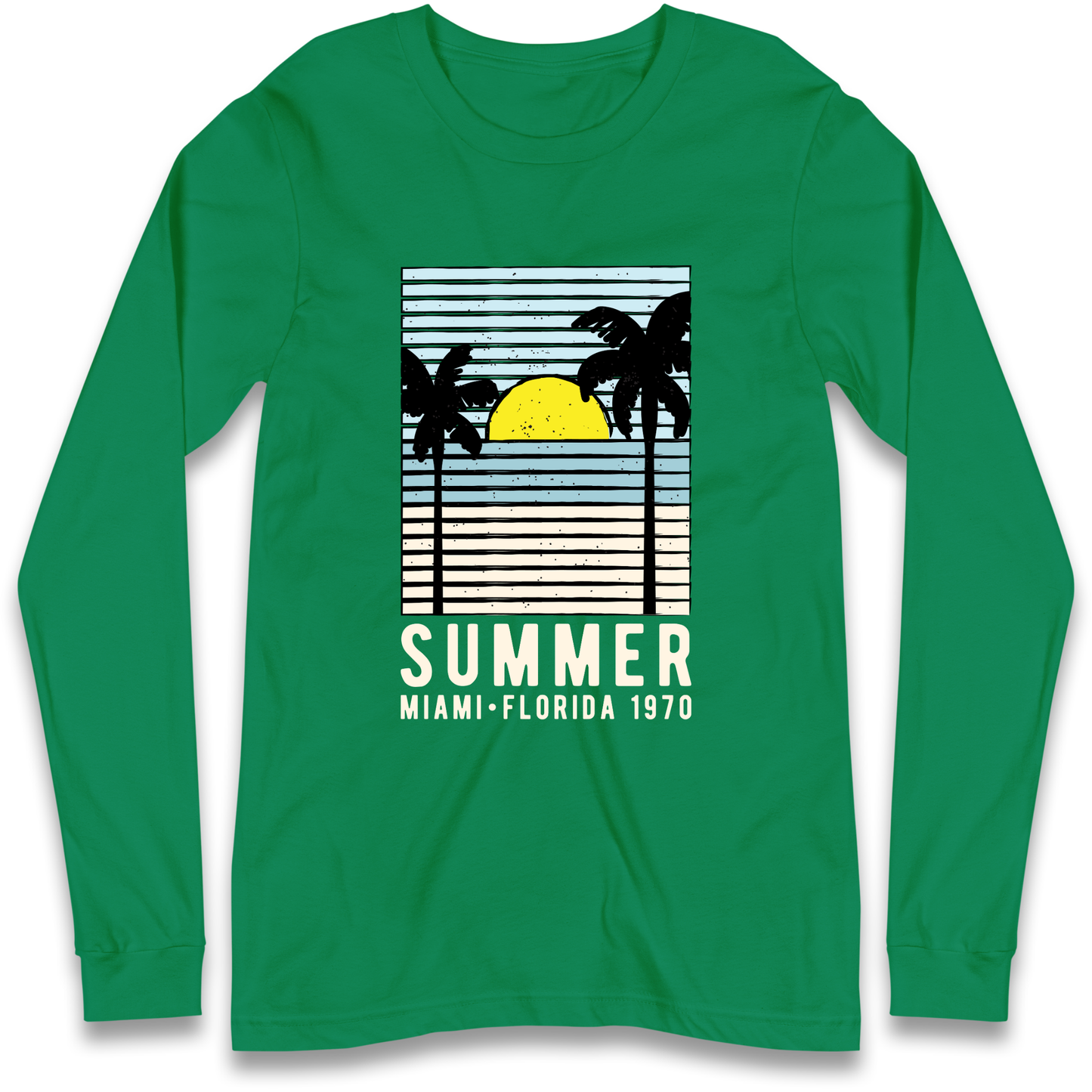 Summer Miami Florida 1970 Longsleeve T Shirt