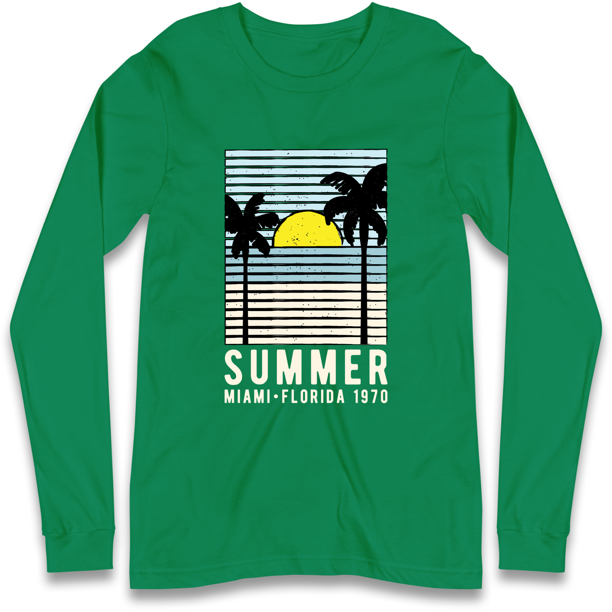 Summer Miami Florida 1970 Longsleeve T Shirt