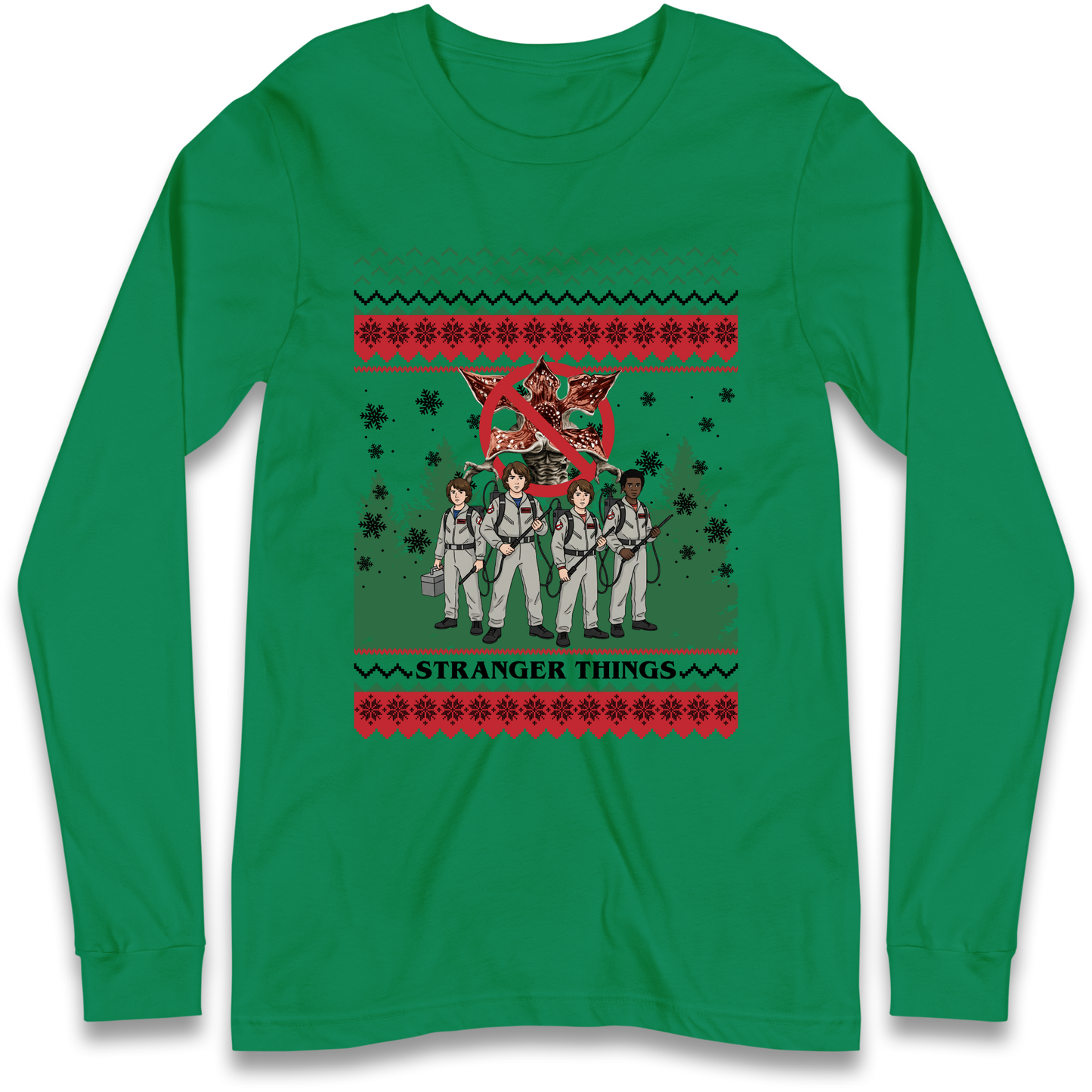 Stranger Things Demogorgon Christmas Longsleeve T Shirt