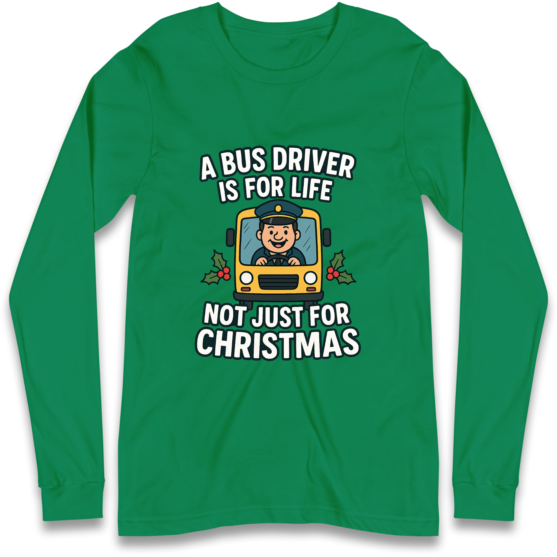 Bus Driver Christmas Longsleeve T Shirt