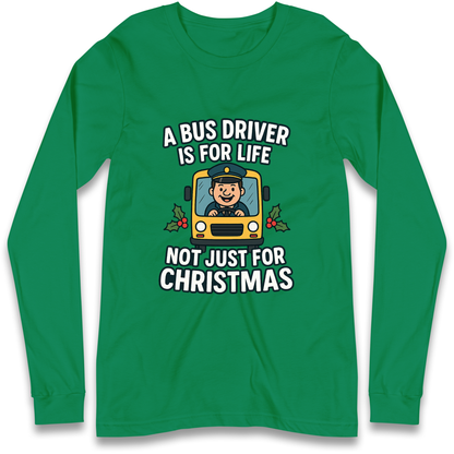 Bus Driver Christmas Longsleeve T Shirt