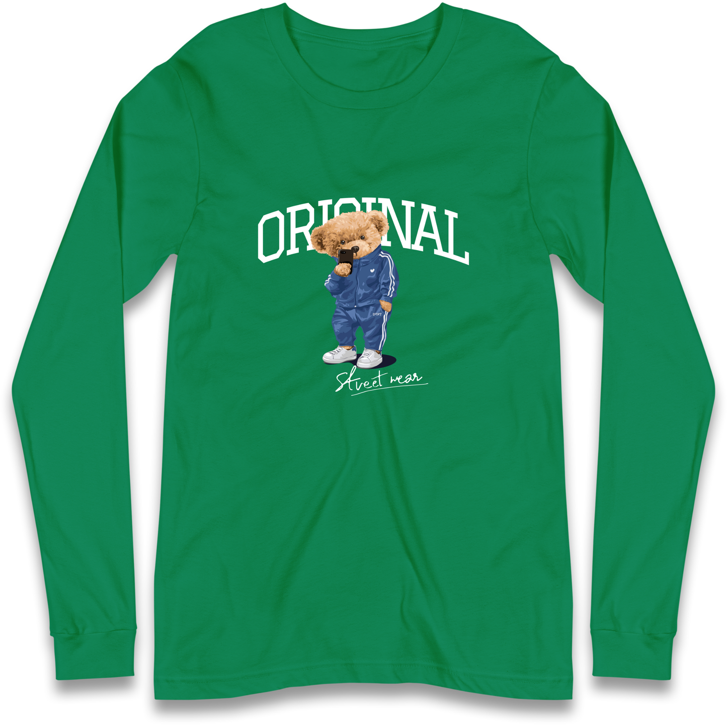 Teddy Bear Original Streetwear Longsleeve T Shirt