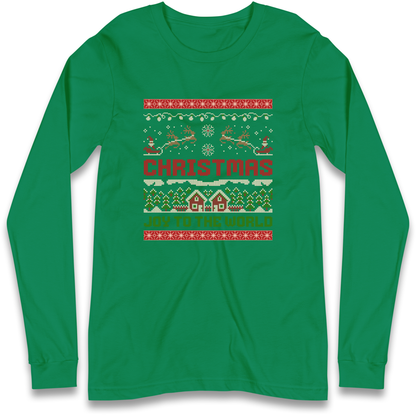 Christmas Joy to the World Christmas Longsleeve T Shirt