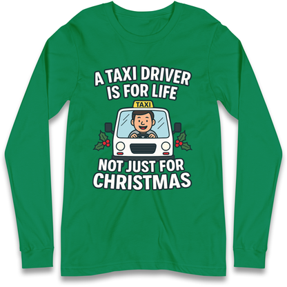 Taxi Driver Christmas Longsleeve T Shirt