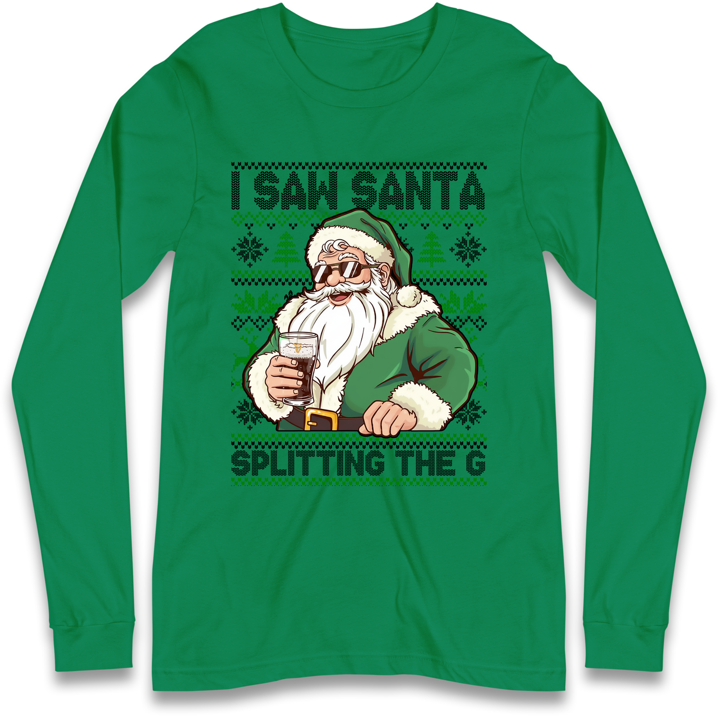 Santa Splitting The G Longsleeve T-Shirt