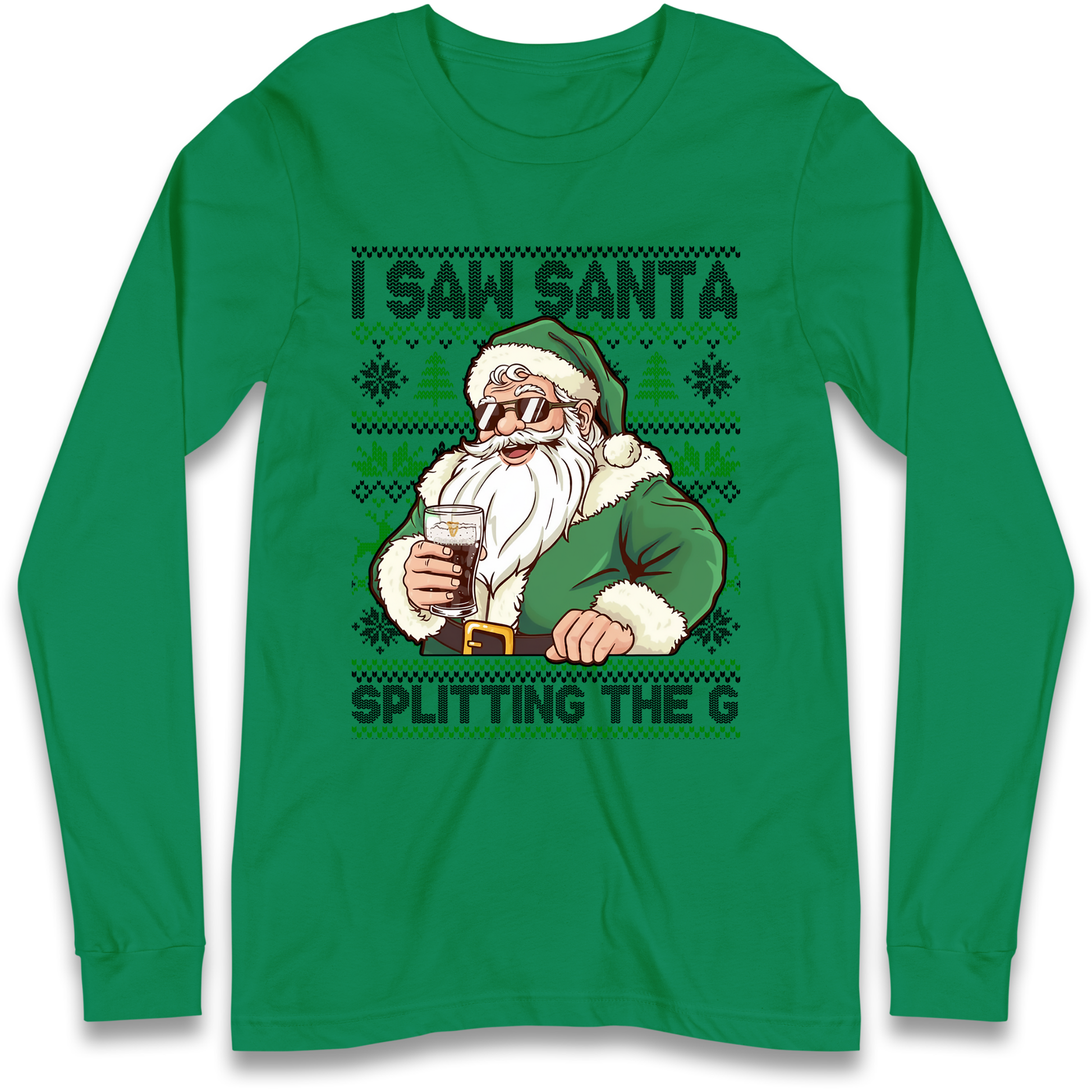 Santa Splitting The G Longsleeve T-Shirt