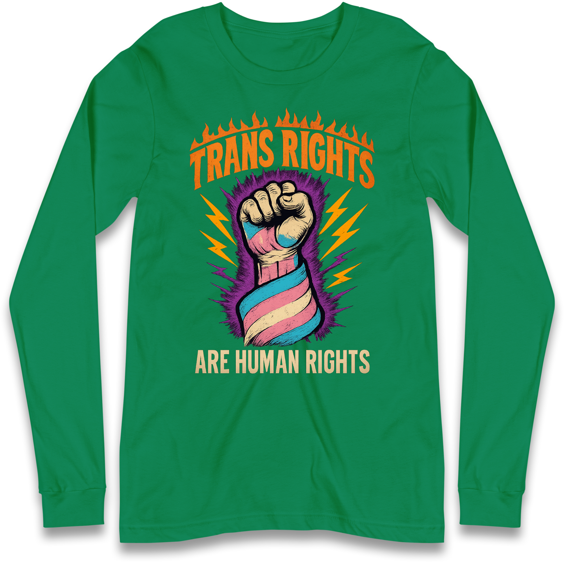 Trans Rights Are Human Rights Longsleeve T Shirt