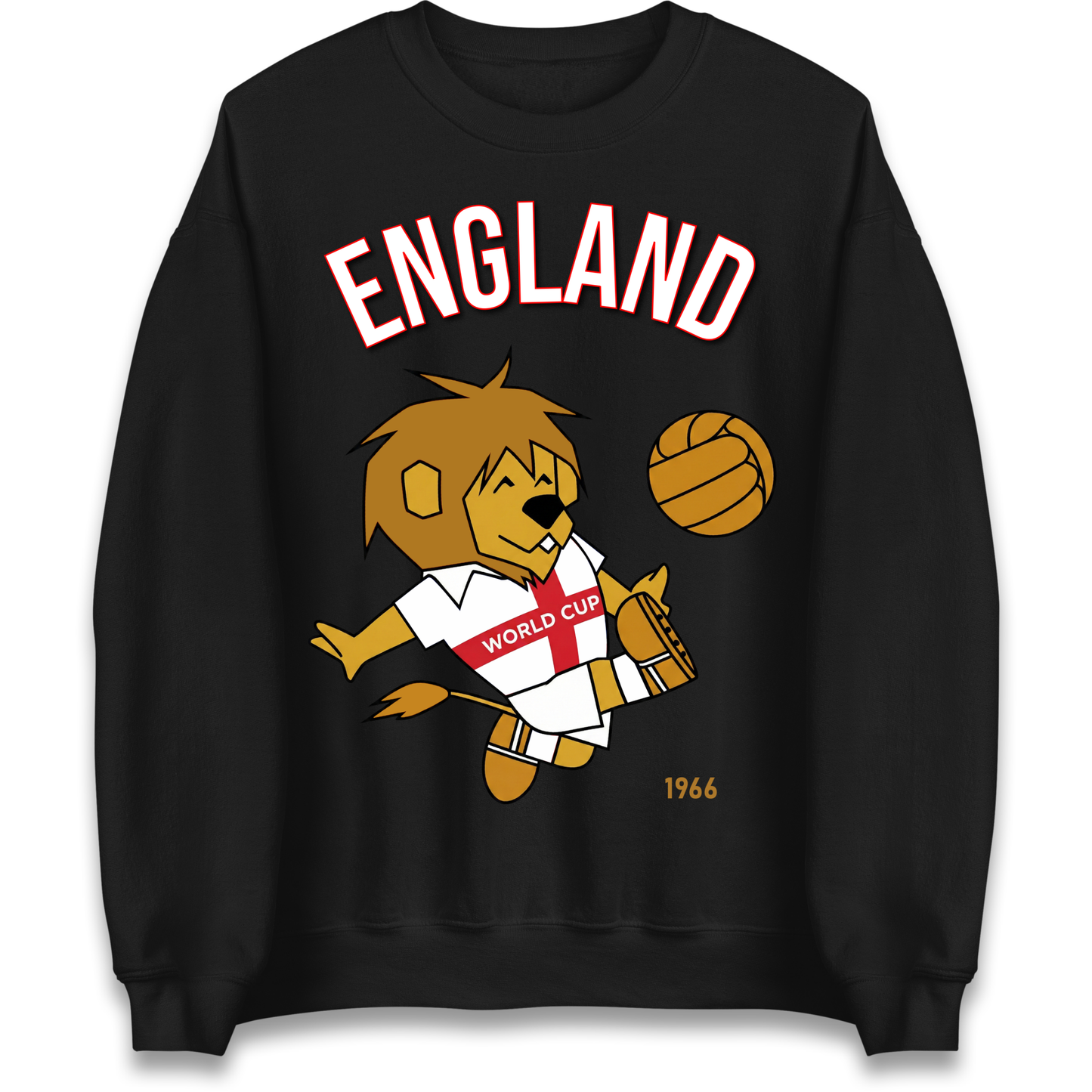 England World Cup Willie 1966 Football Sweatshirt