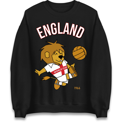 England World Cup Willie 1966 Football Sweatshirt