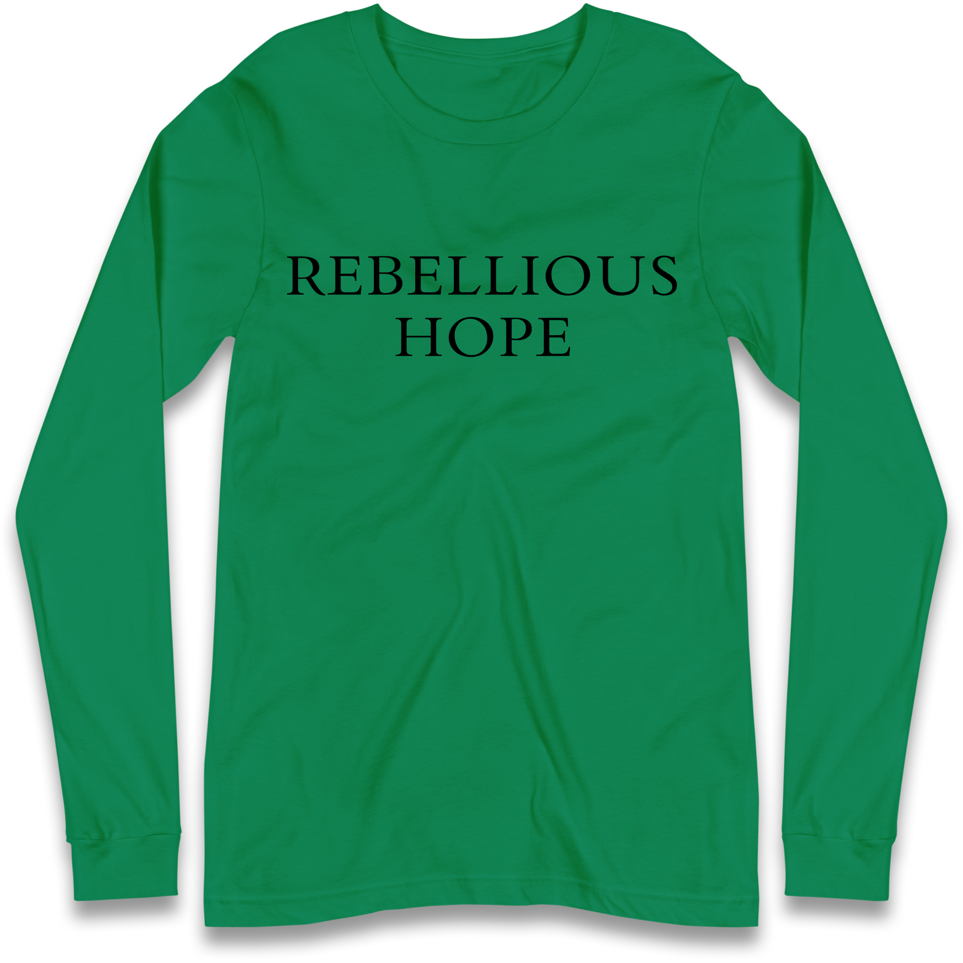 Rebellious Hope Embroidered Longsleeve T Shirt