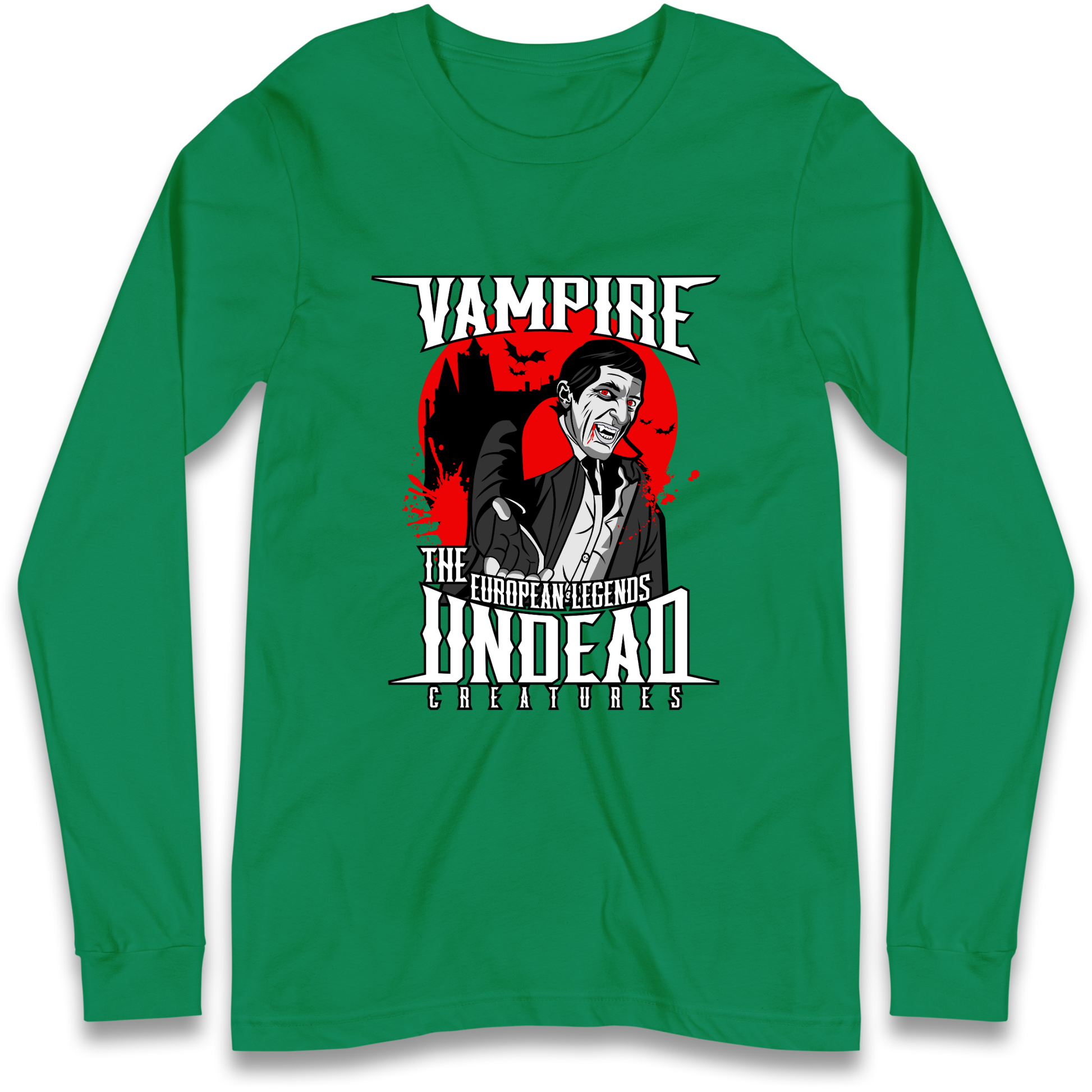 Vampire Undead Longsleeve T Shirt