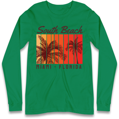 South Beach Miami Florida Longsleeve T Shirt