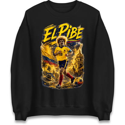 Carlos Valderrama Colombia Football Sweatshirt