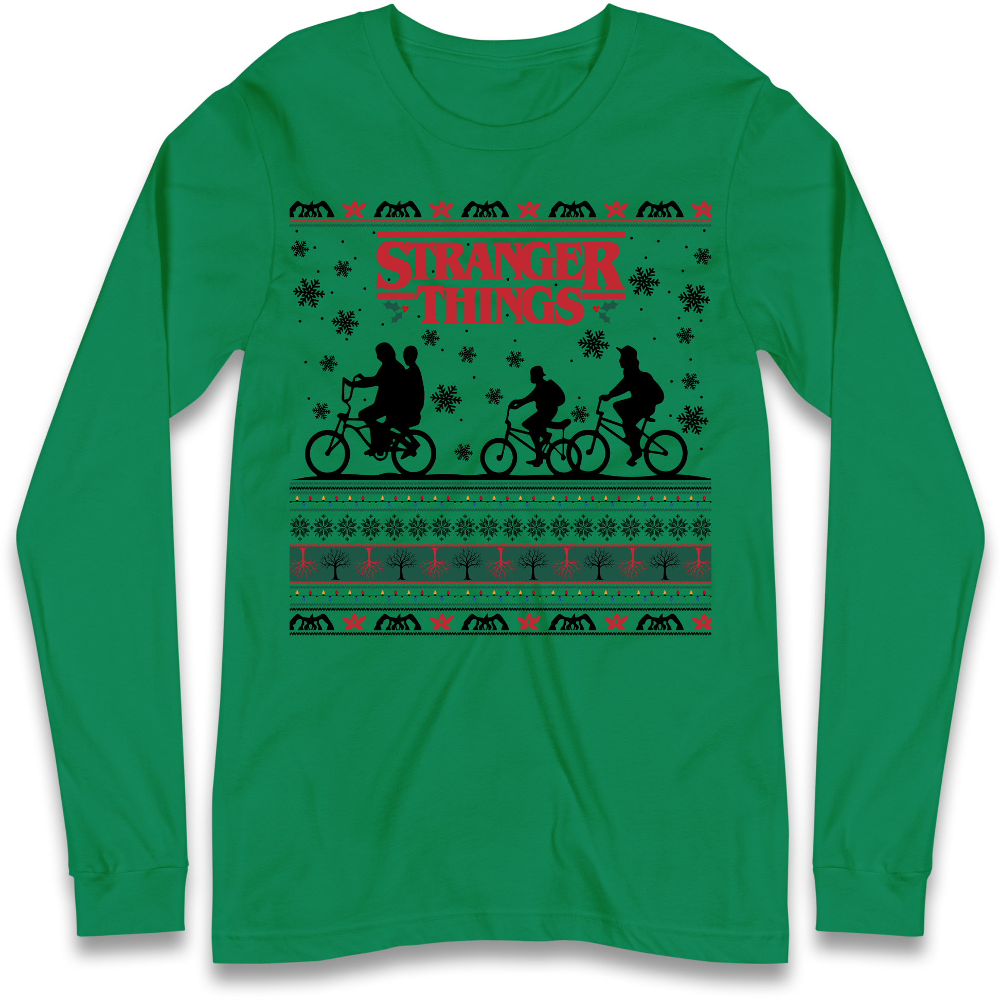 Stranger Things Christmas Longsleeve T Shirt