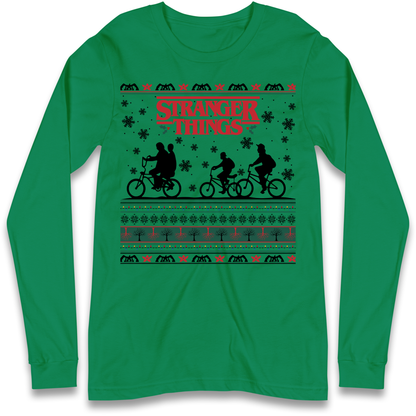 Stranger Things Christmas Longsleeve T Shirt