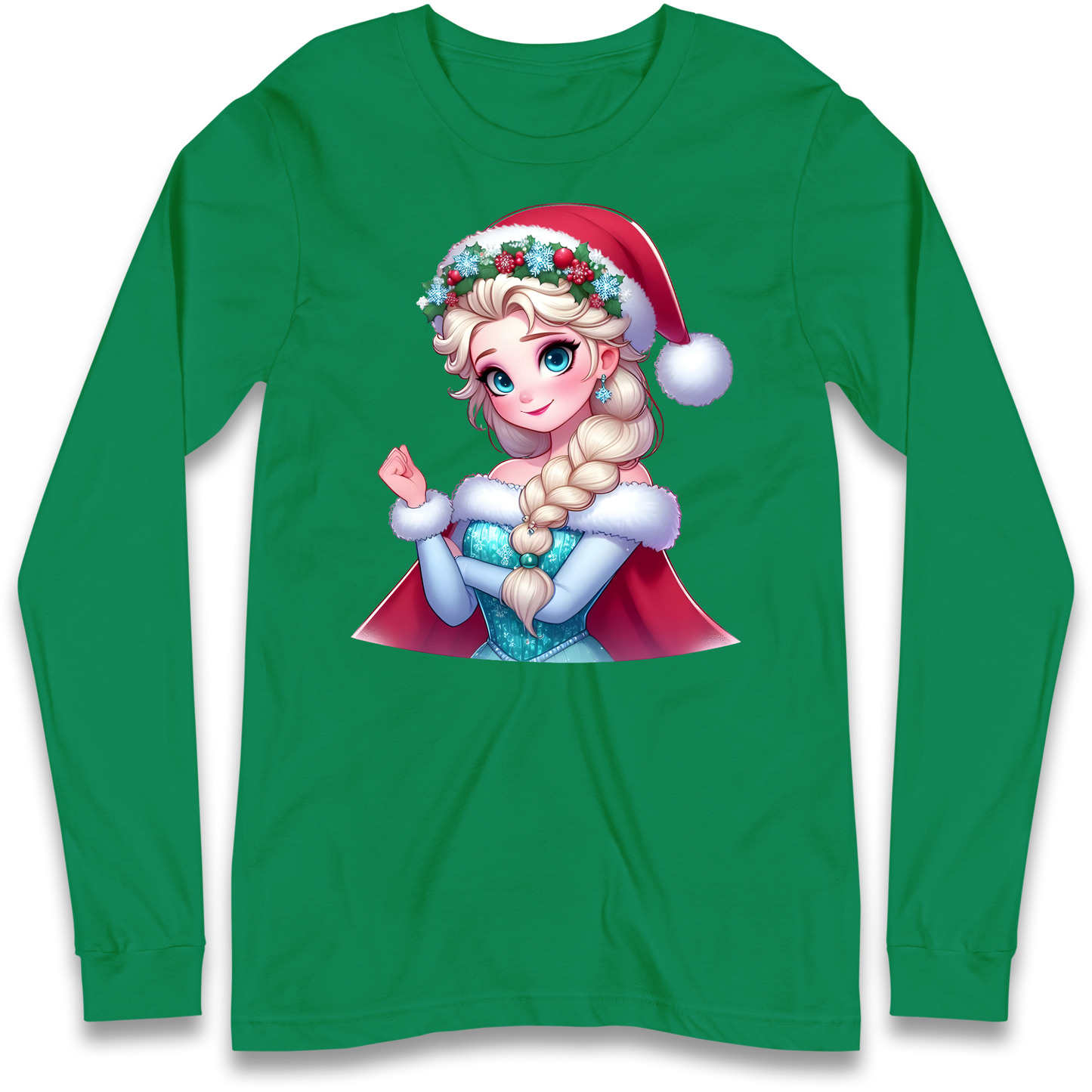 Elsa Frozen Santa Longsleeve T Shirt