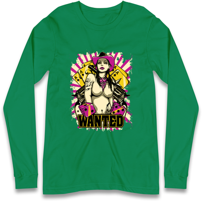 Wanted Ace Of Spades Longsleeve T Shirt
