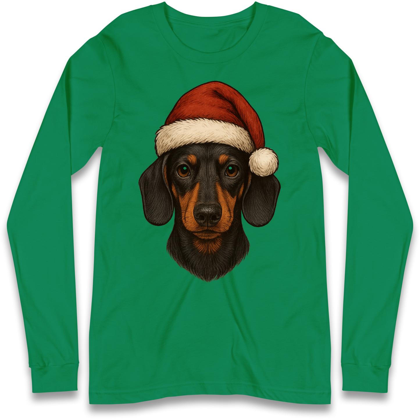 Sausage Dog Christmas Longsleeve T-Shirt