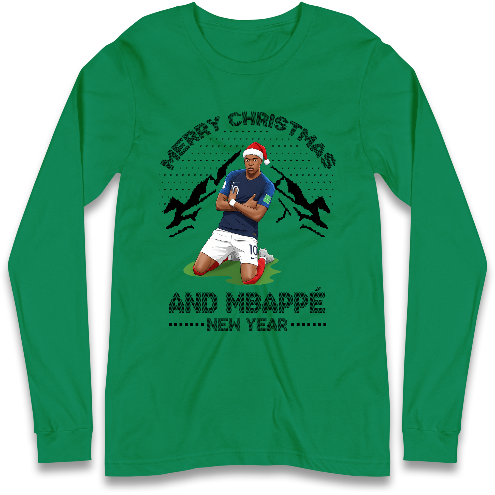 Mbappe Christmas Longsleeve T-Shirt