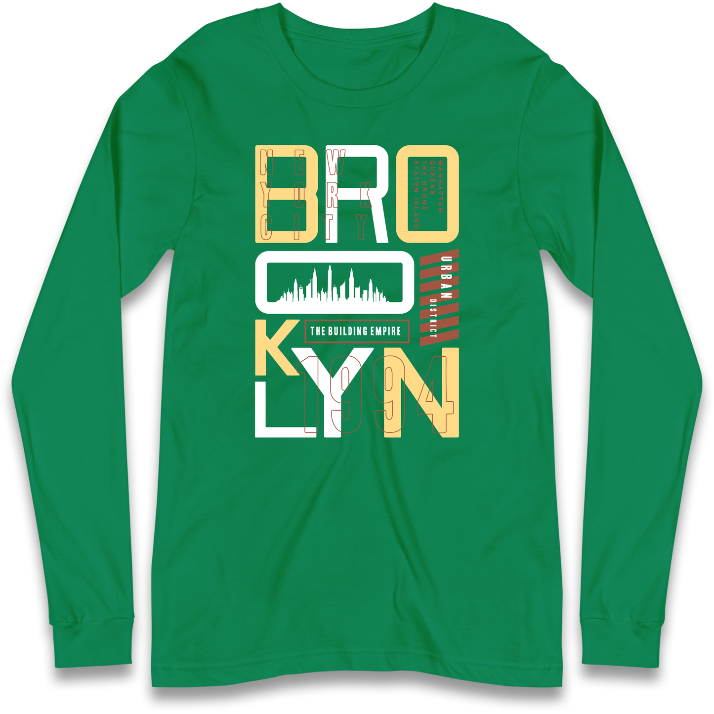 Brooklyn New York Urban District Longsleeve T Shirt
