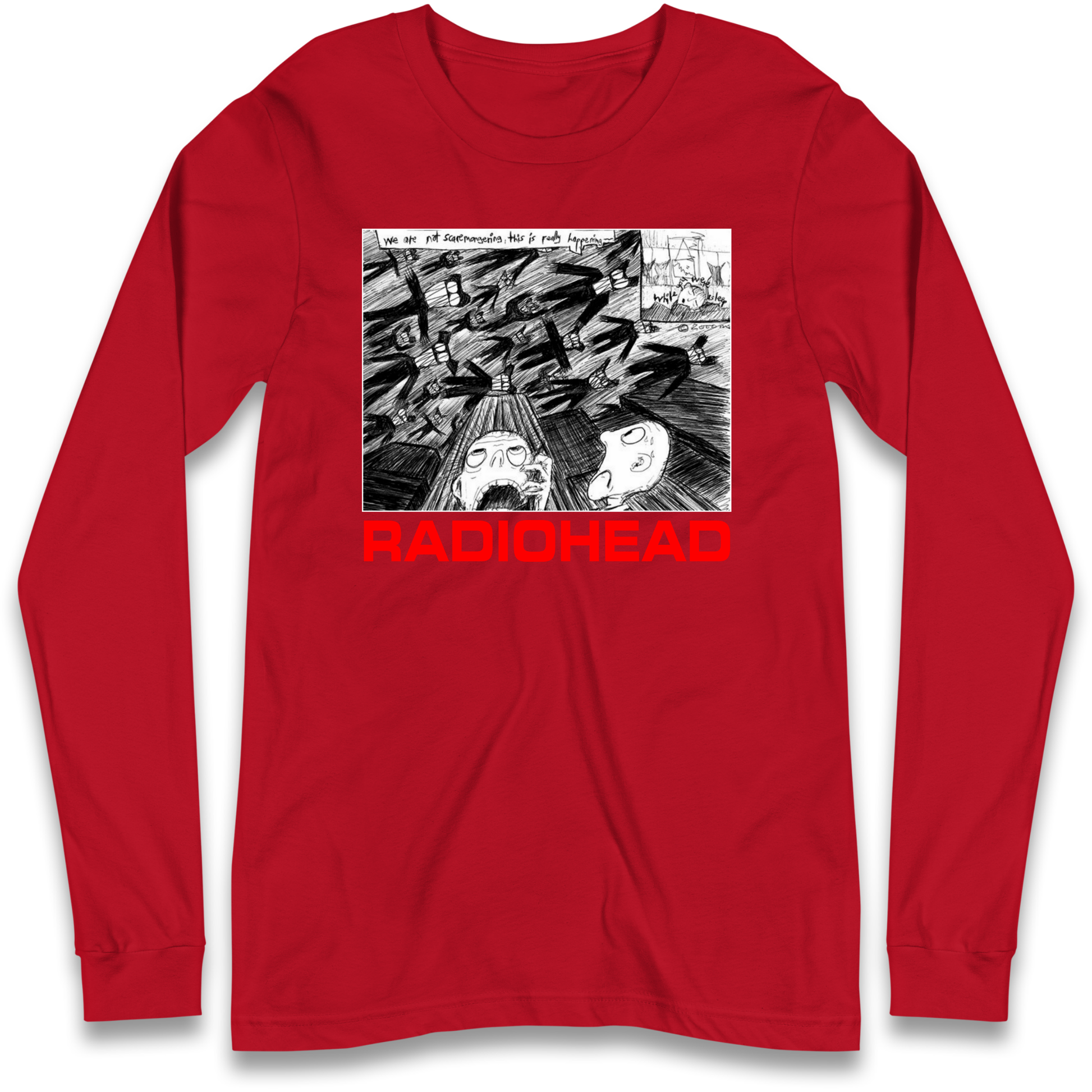 Radiohead We Are Not Screaming Longsleeve T Shirt