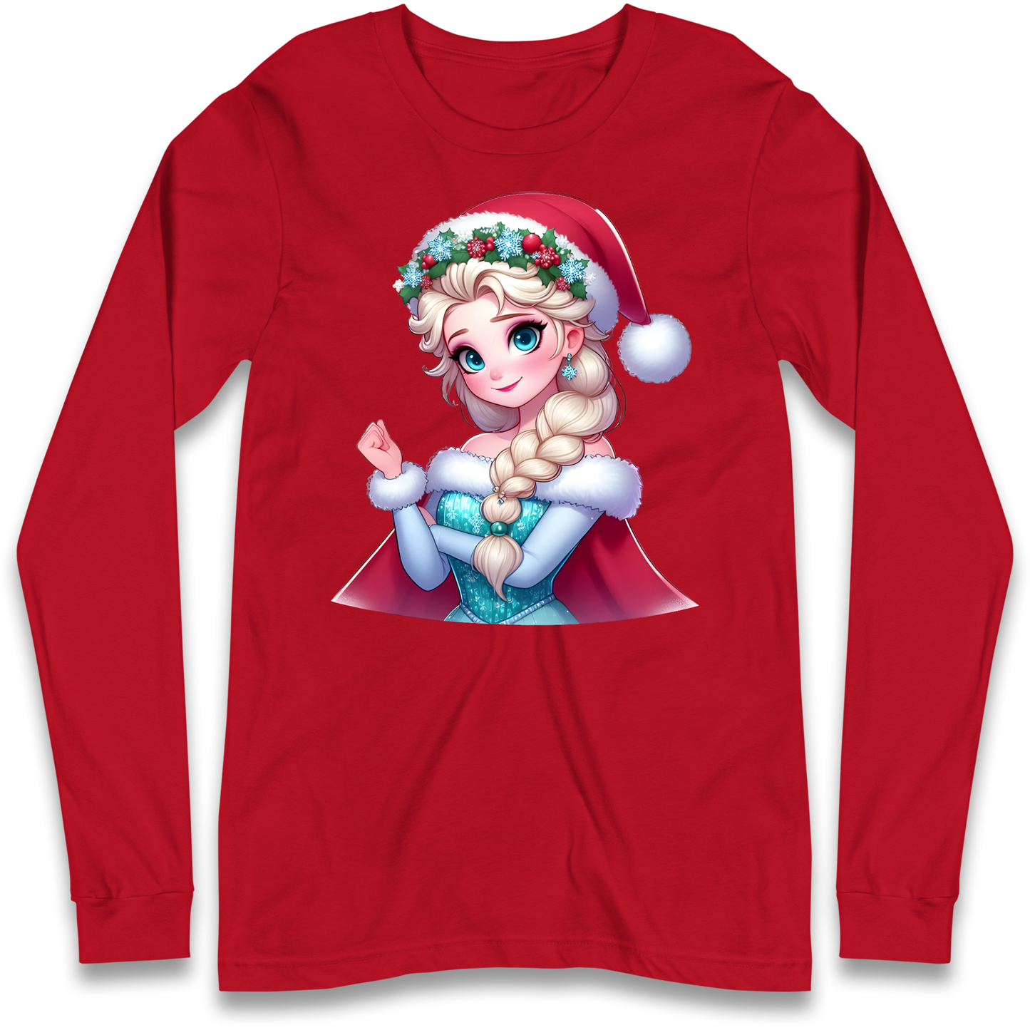 Elsa Frozen Santa Longsleeve T Shirt