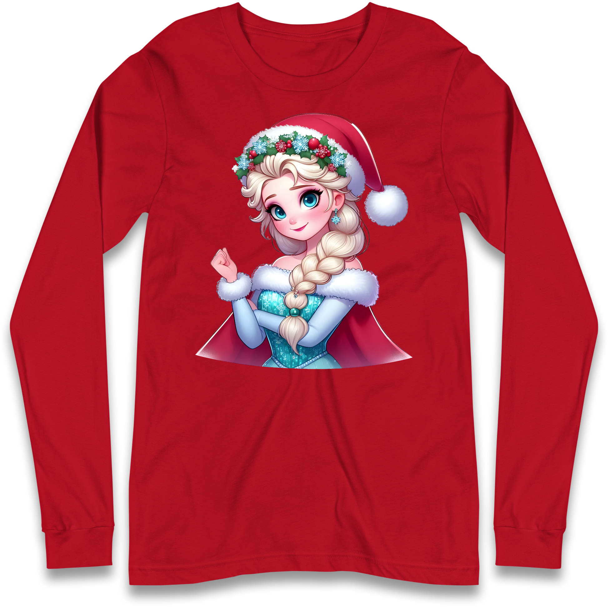 Elsa Frozen Santa Longsleeve T Shirt