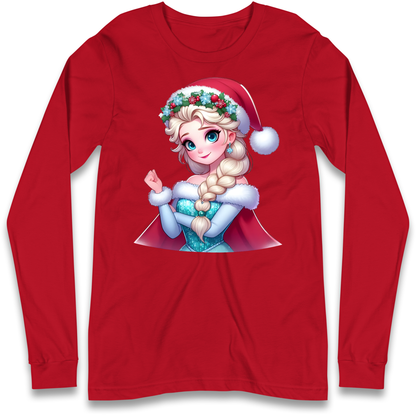 Elsa Frozen Santa Longsleeve T Shirt