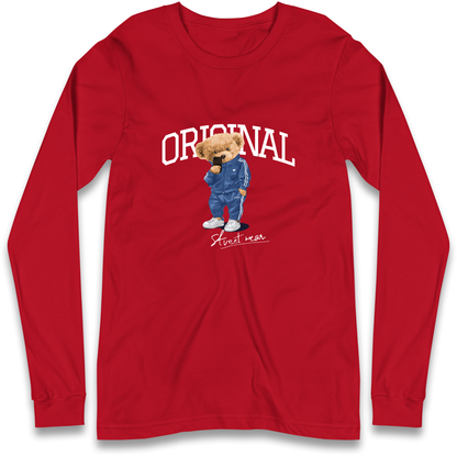 Teddy Bear Original Streetwear Longsleeve T Shirt