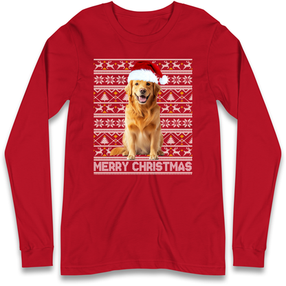 Merry Christmas Dog Longsleeve T Shirt