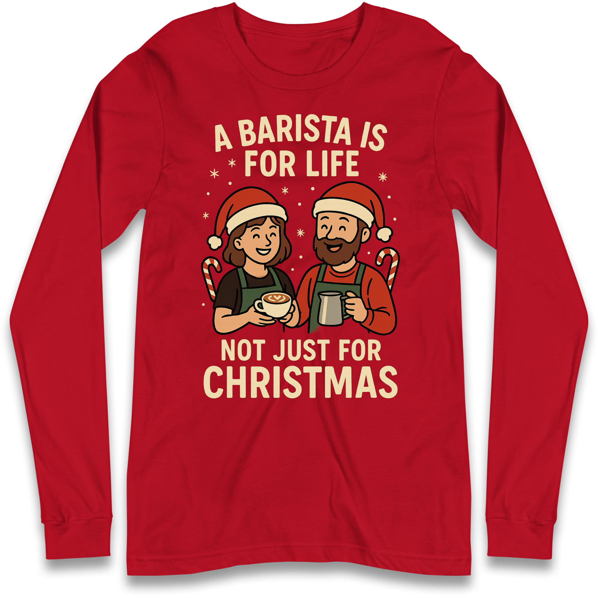Barista Christmas Longsleeve T Shirt