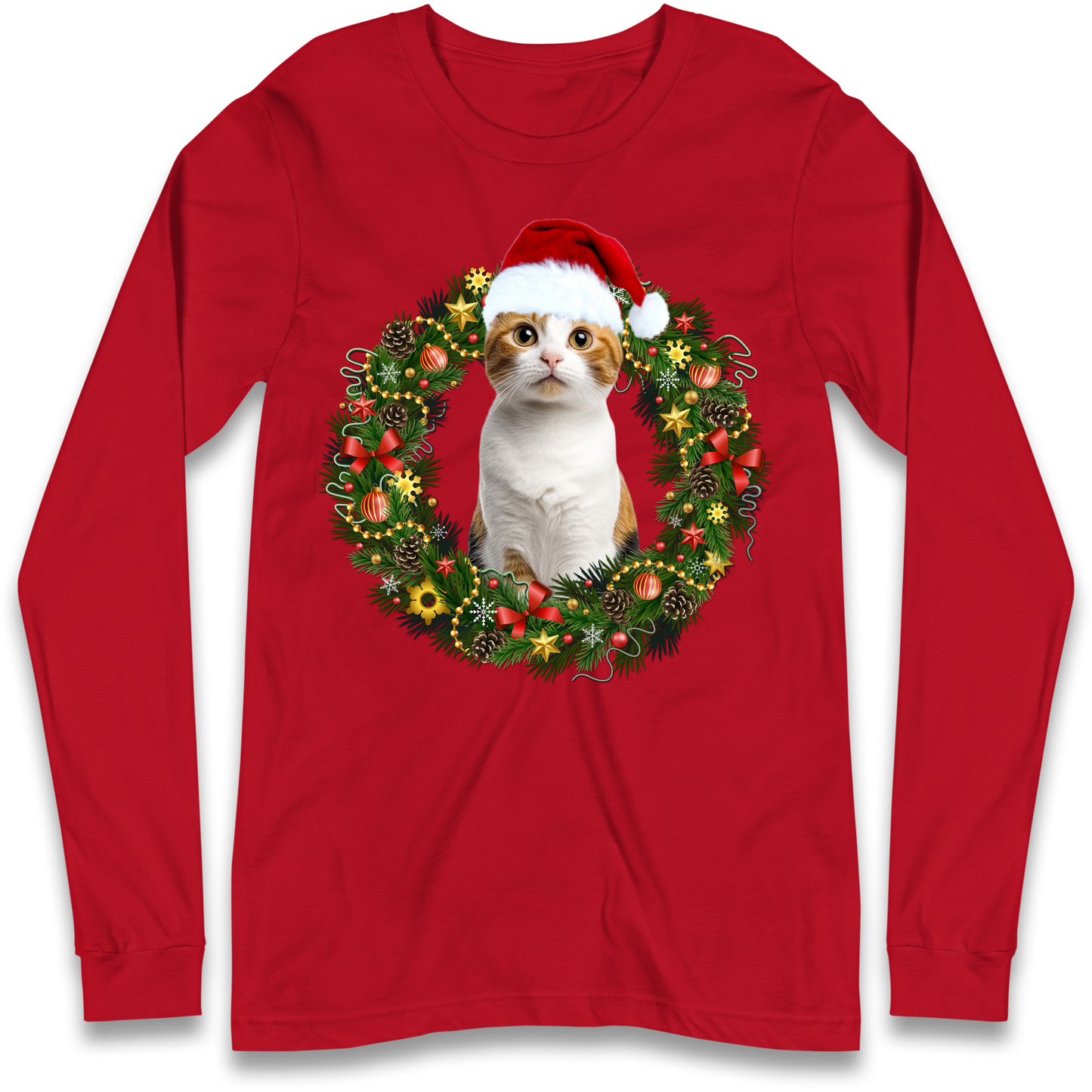Cat Christmas Longsleeve T Shirt