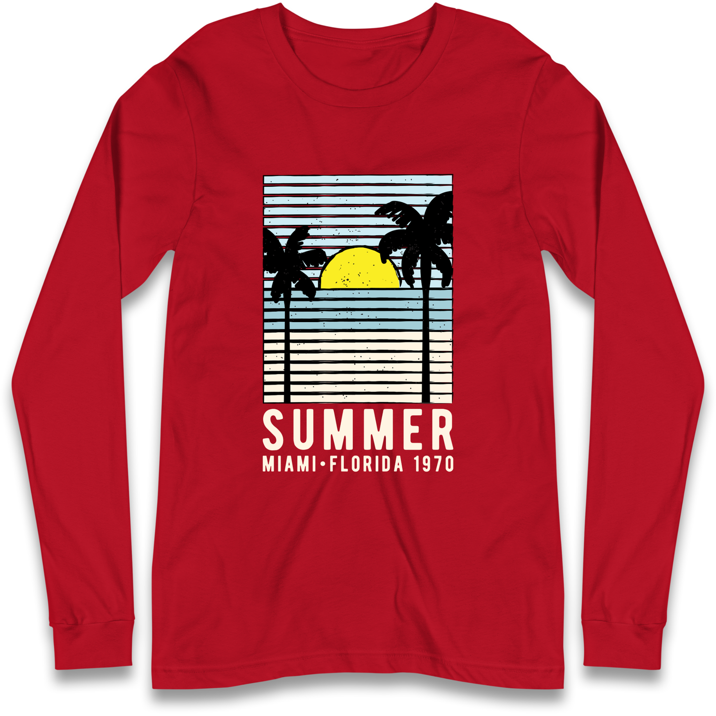Summer Miami Florida 1970 Longsleeve T Shirt