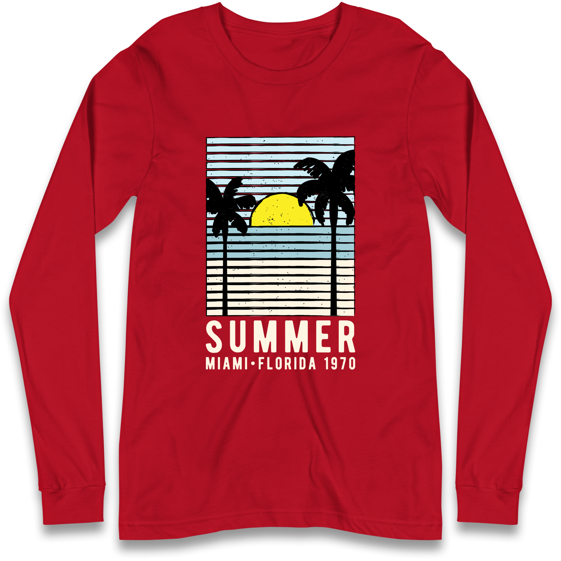 Summer Miami Florida 1970 Longsleeve T Shirt