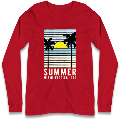 Summer Miami Florida 1970 Longsleeve T Shirt