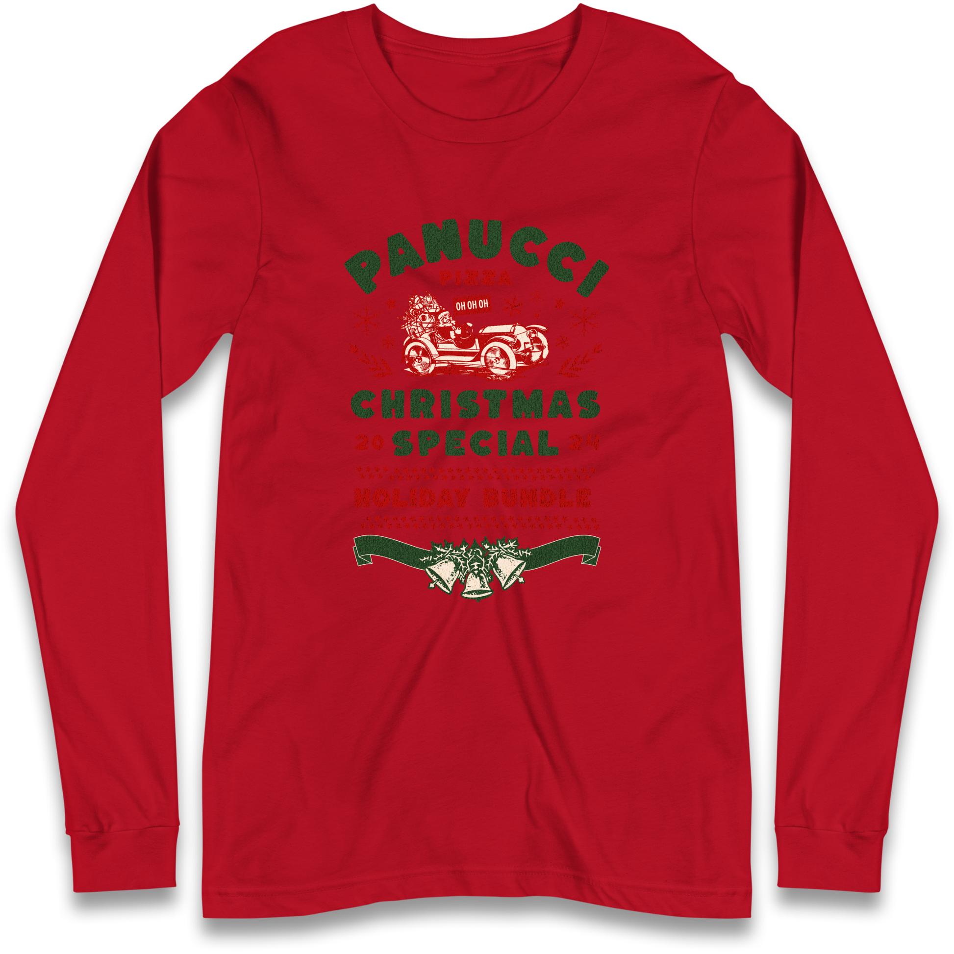 Panucci Pizza Christmas Special Christmas Longsleeve T Shirt