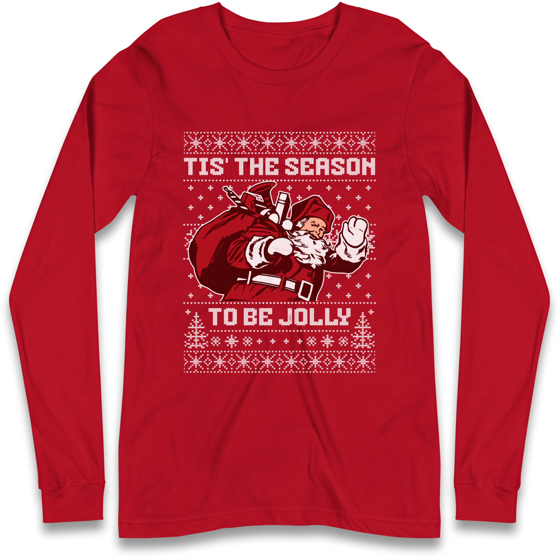 Tis The Season To Be Jolly Christmas Longsleeve T Shirt