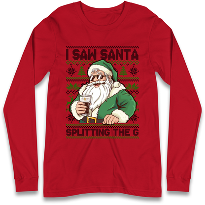 Santa Splitting The G Longsleeve T-Shirt