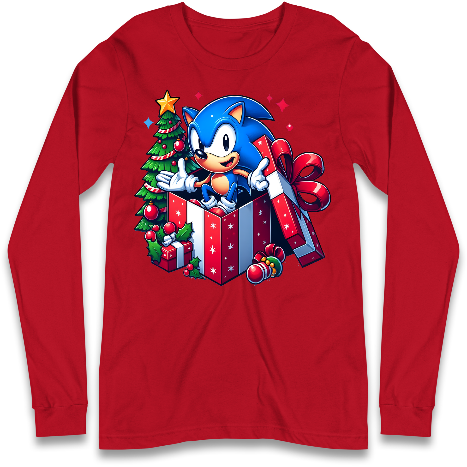 Sonic The Hedgehog Christmas Longsleeve T Shirt
