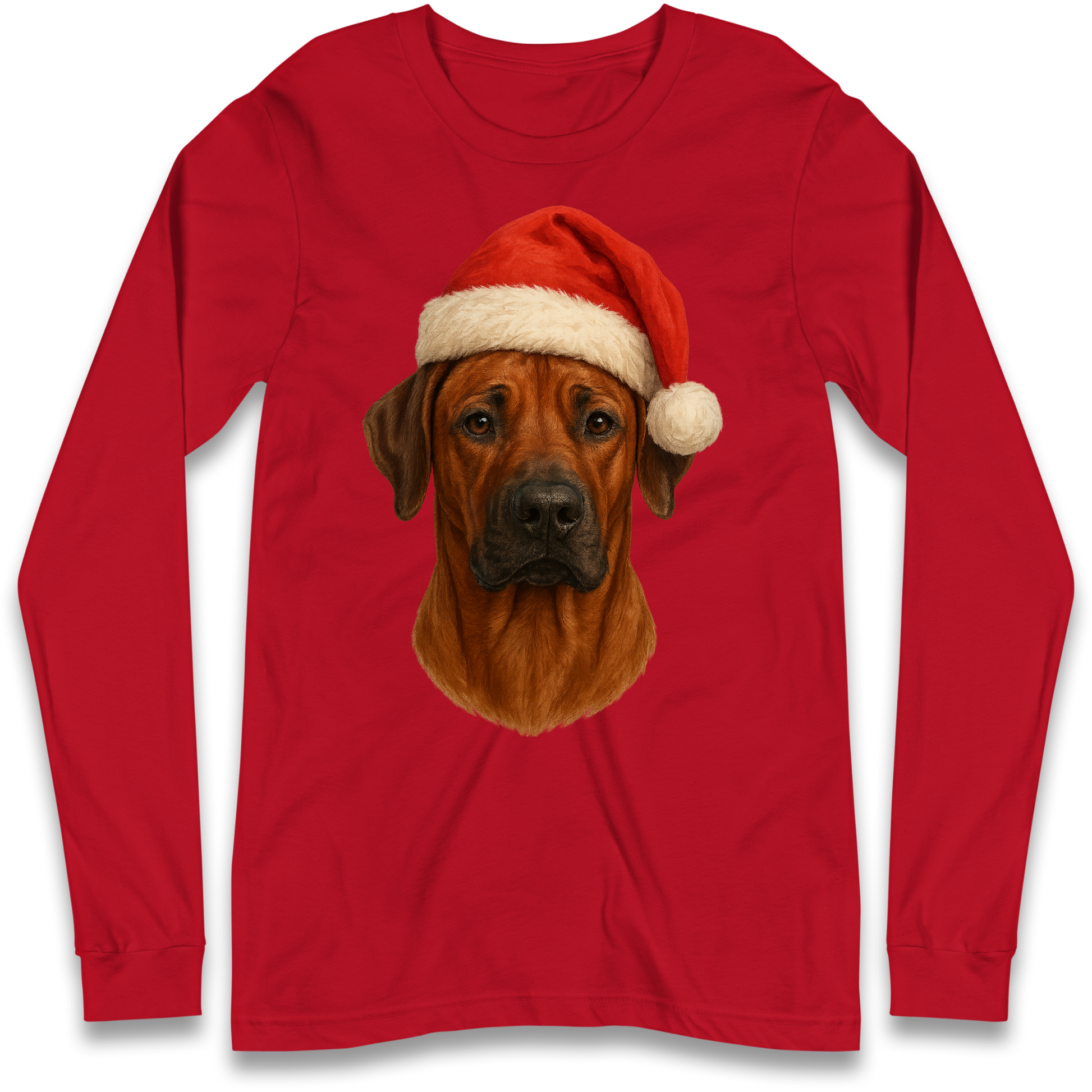 Rhodesian Ridgeback Christmas Longsleeve T-Shirt