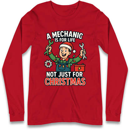 Mechanic Christmas Longsleeve T Shirt