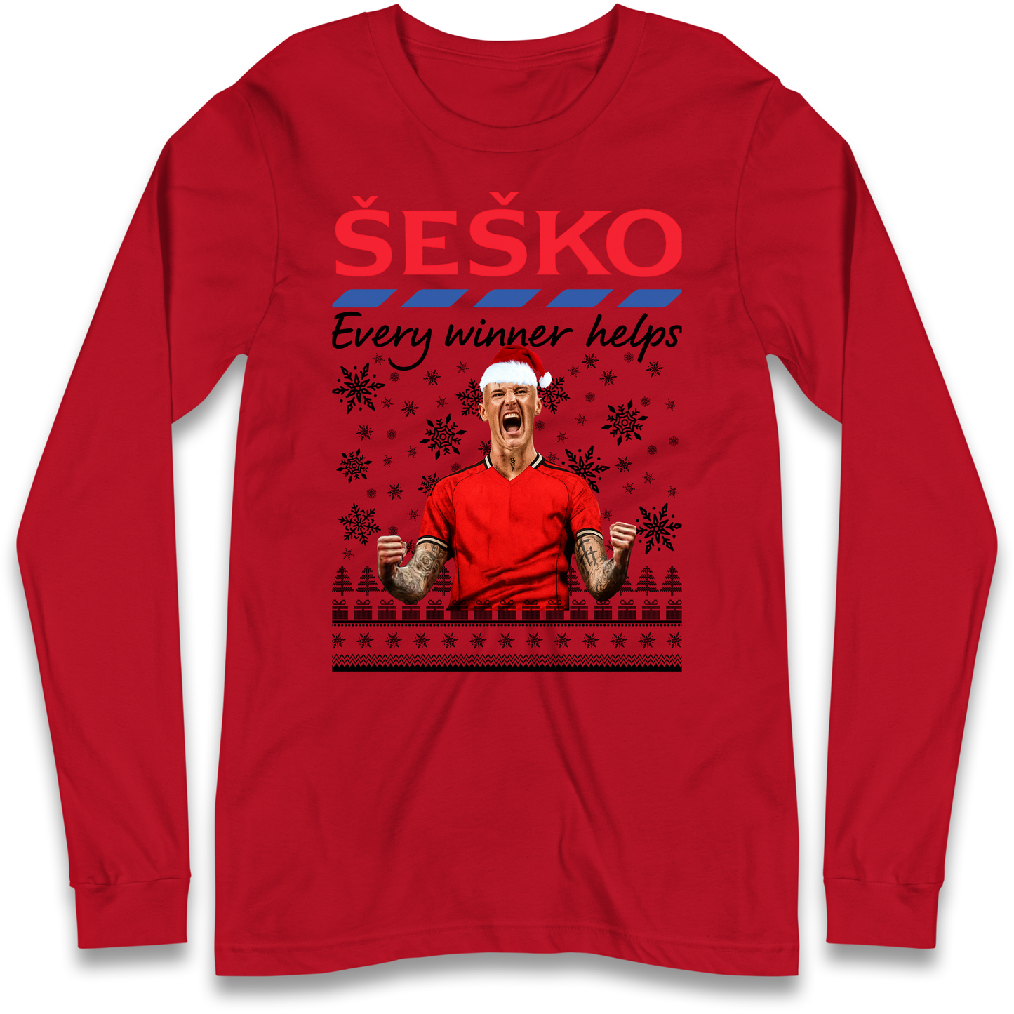 Benjamin Sesko Christmas Longsleeve T-Shirt