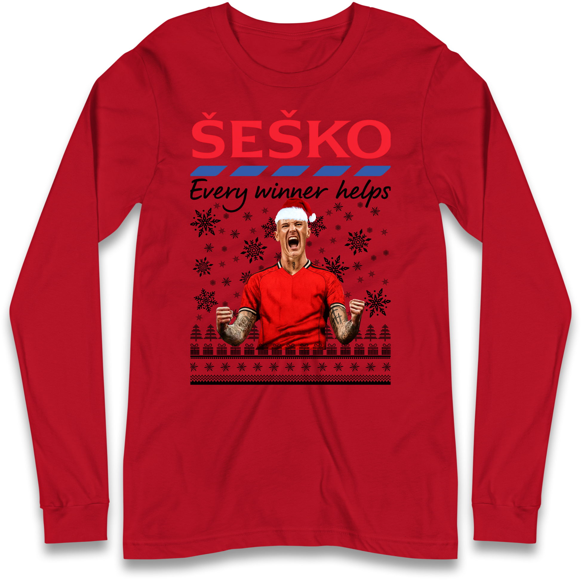 Benjamin Sesko Christmas Longsleeve T-Shirt