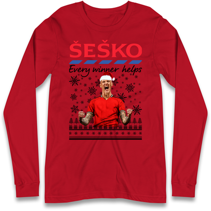 Benjamin Sesko Christmas Longsleeve T-Shirt