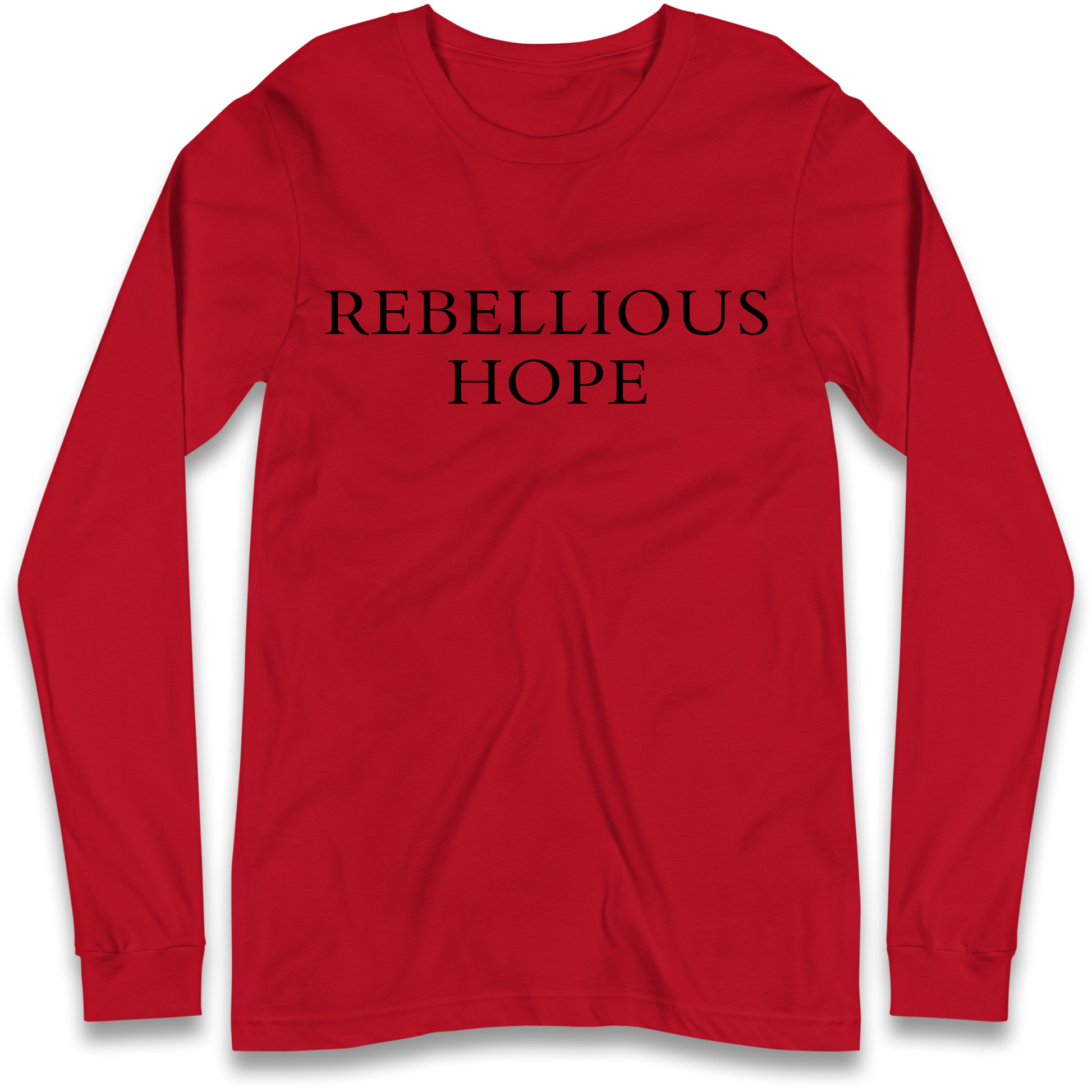 Rebellious Hope Embroidered Longsleeve T Shirt