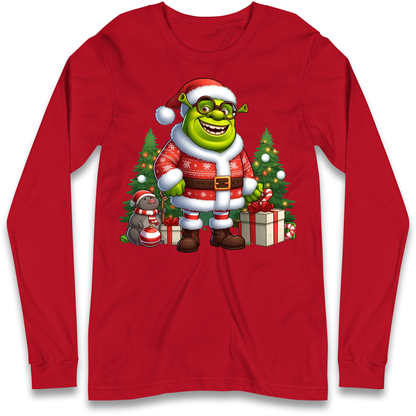 Shrek Santa Claus Presents Longsleeve T Shirt