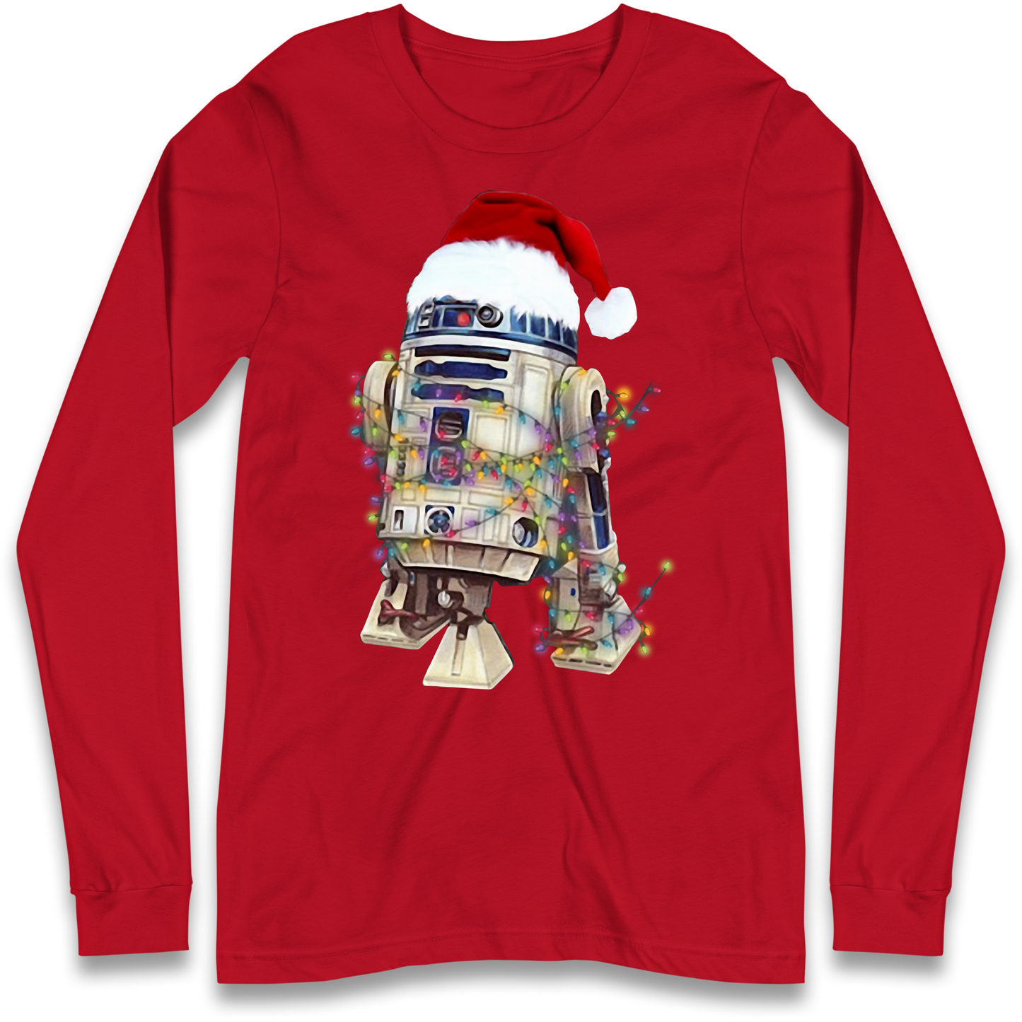 R2D2 Christmas Santa Christmas Longsleeve T Shirt