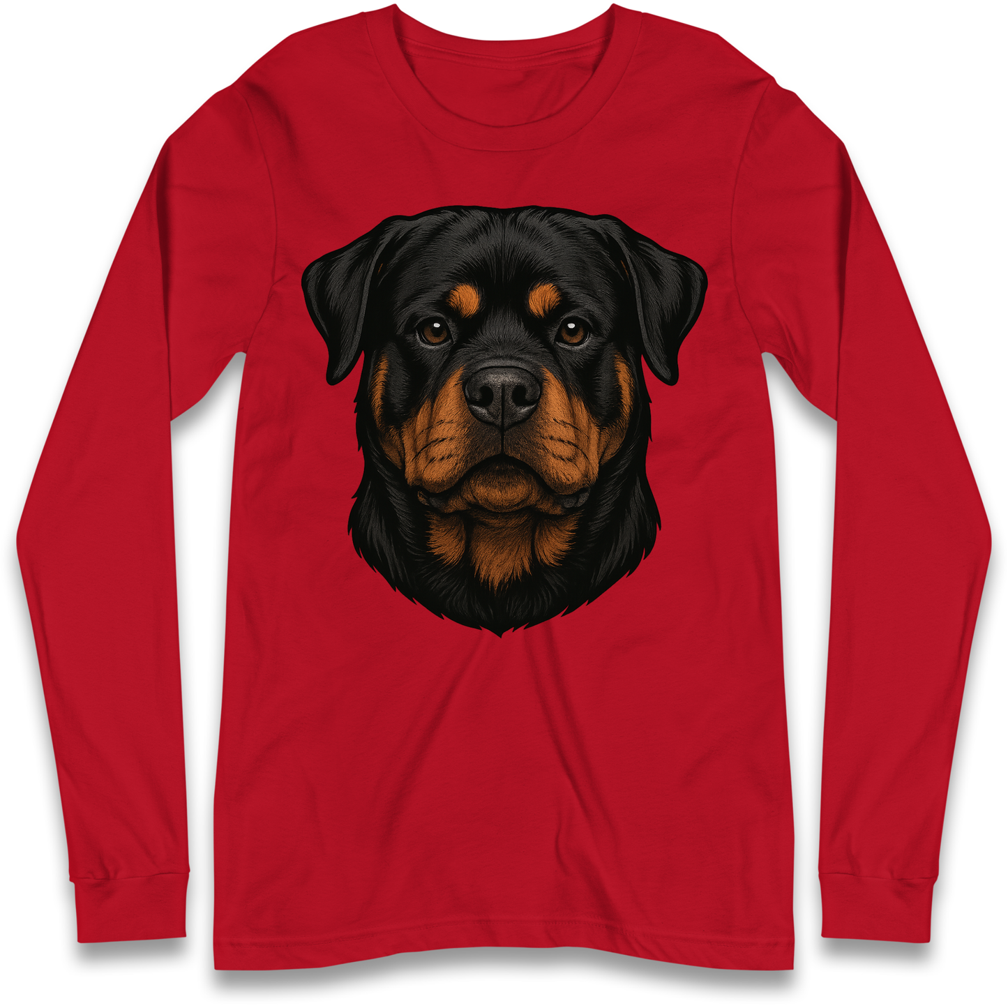 Rottweiler Face Longsleeve T Shirt