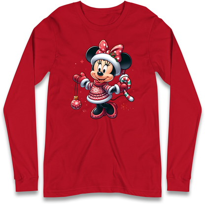 Mini Mouse Christmas Longsleeve T Shirt