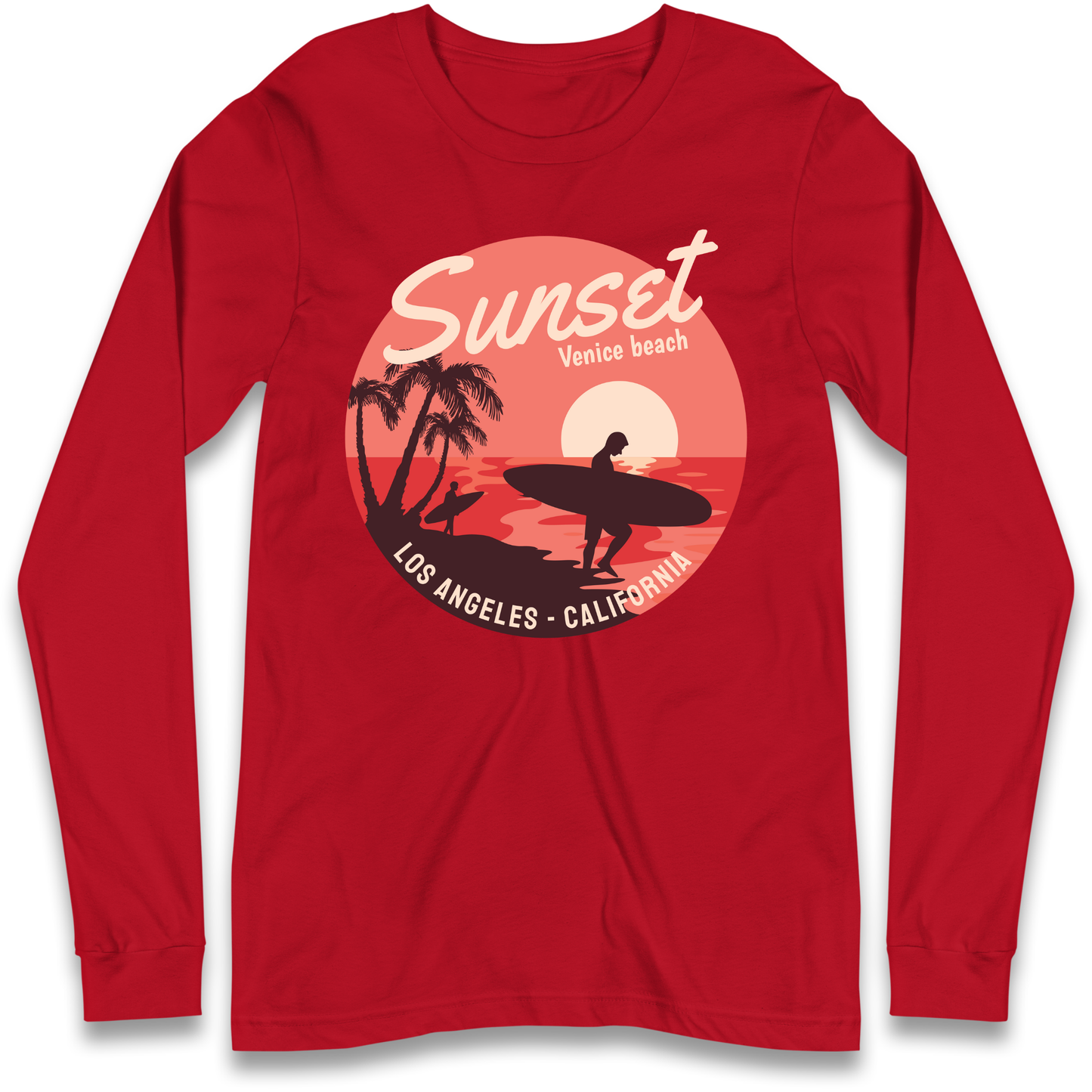 Sunset Venice Beach Longsleeve T Shirt